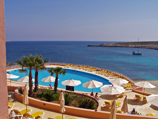 Комино - гледка от хотела