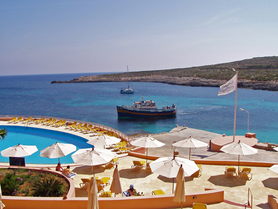 Комино - гледка от хотела