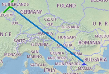 Полет София - Айндховен